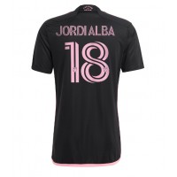 Inter Miami Jordi Alba #18 Vonkajší futbalový dres 2023-24 Krátky Rukáv